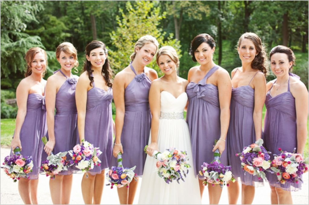 purple summer bridesmaid dresses