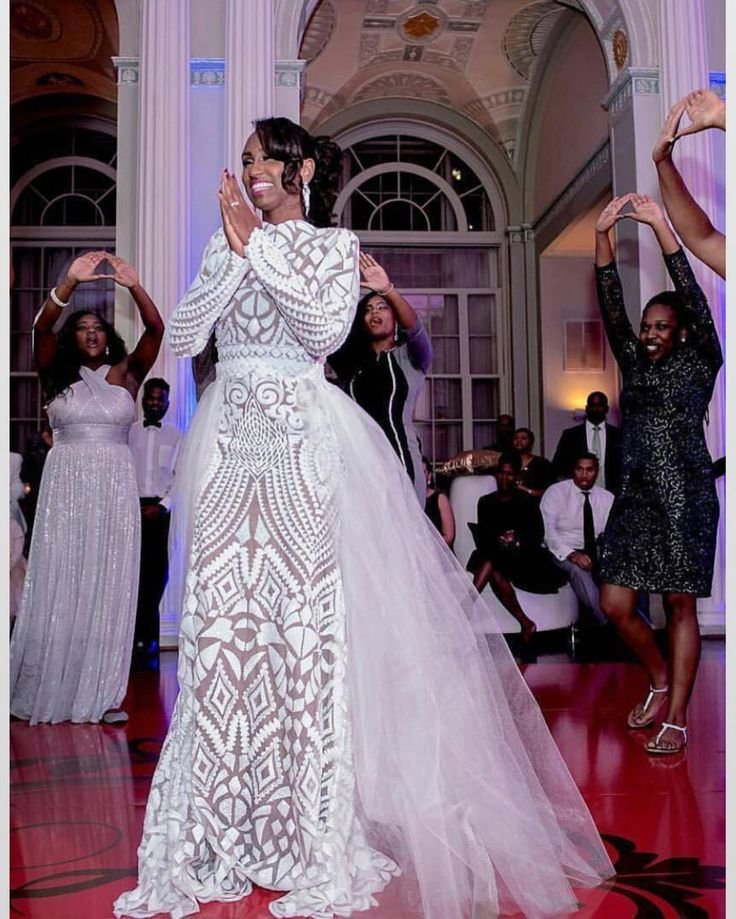 African White Wedding Dress