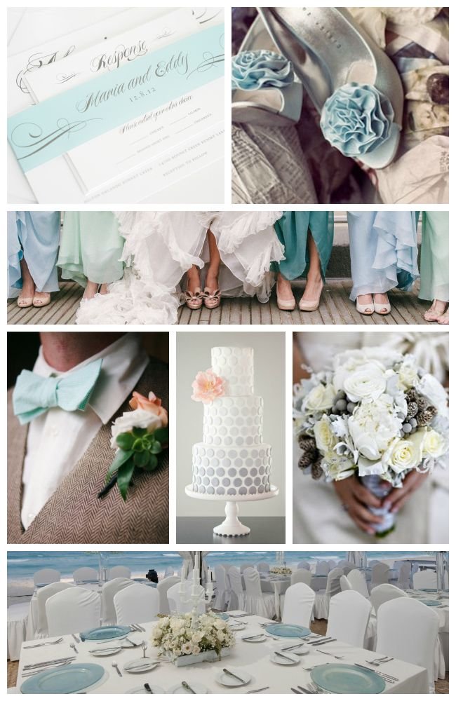Teal And Gray Wedding Colors