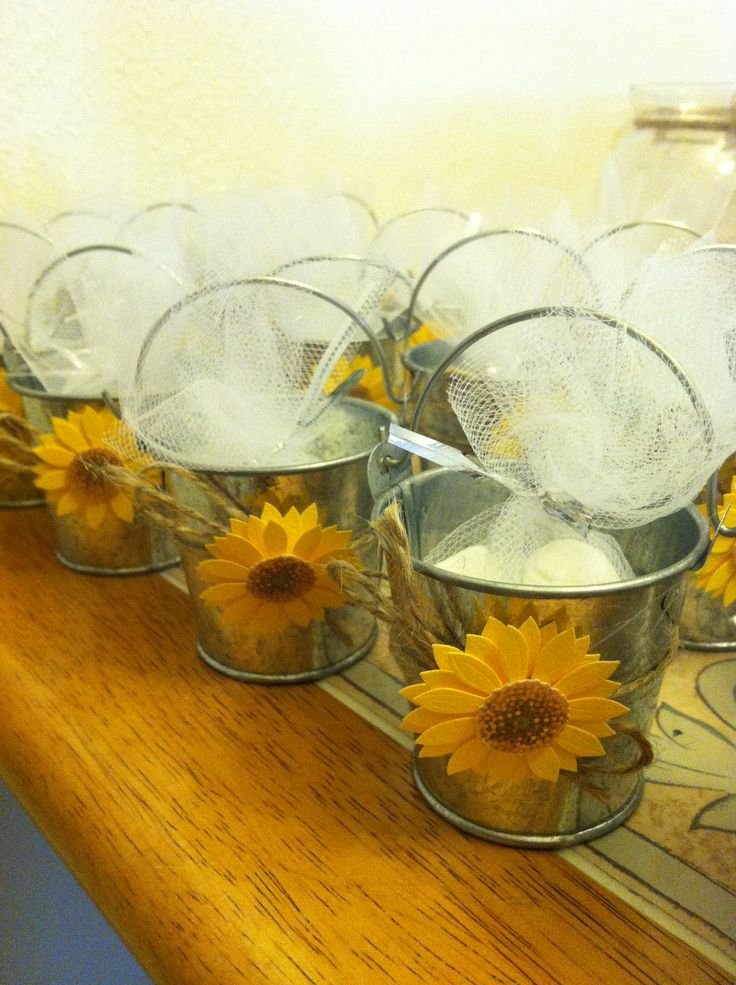 Sunflower Wedding Favor Ideas