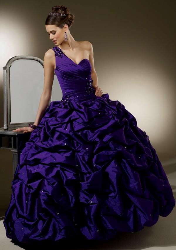 Dark Purple Wedding Dress