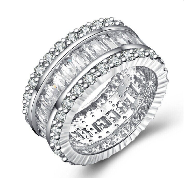 Diamond Wedding Rings Thick Band 4 