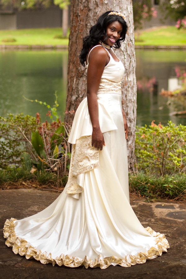 african inspired wedding dress