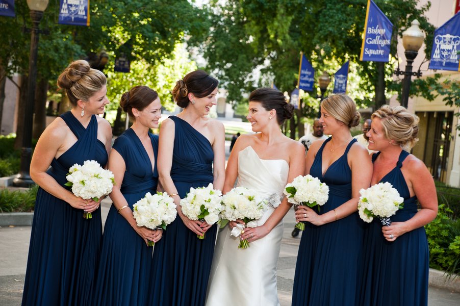 Navy Blue And Gray Wedding