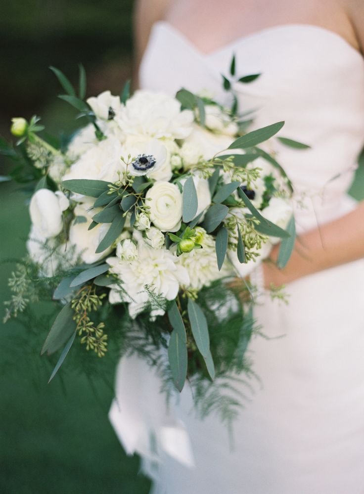 Wedding Bouquet Green And White