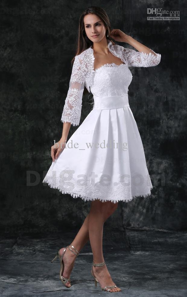 White Short Wedding Dress