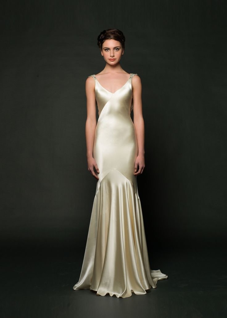 Silk Charmeuse Wedding Dress