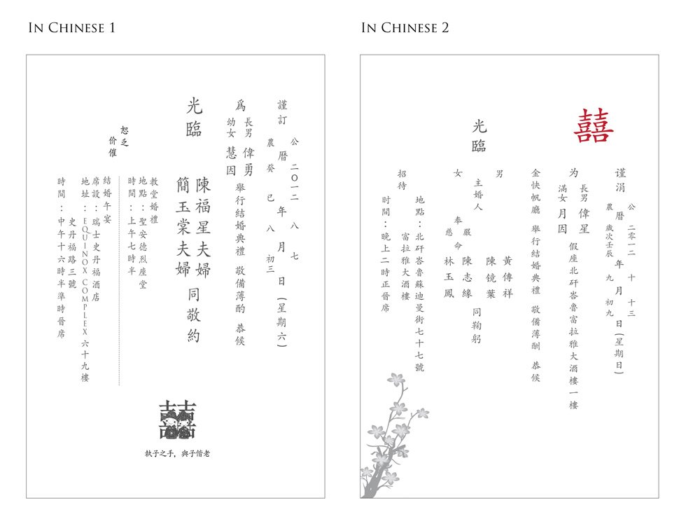 how-to-write-chinese-wedding-invitation-card
